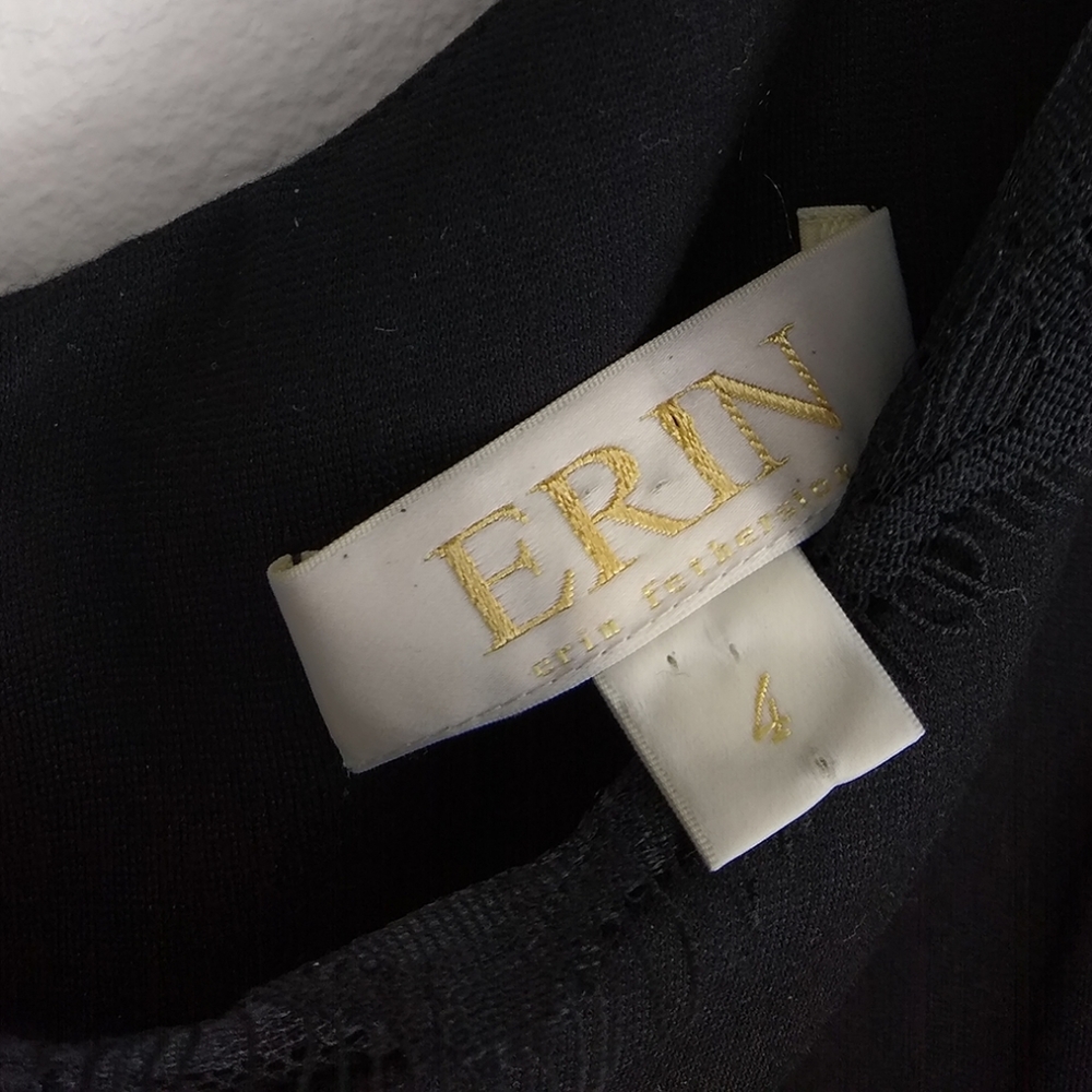 ERIN FETHERSTON ALL FOR YOU BLACK COCKTAIL DRESS 4 - Picture 6 of 8